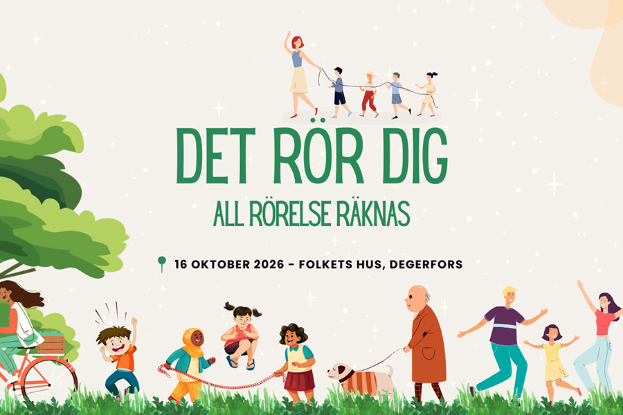 "DET RÖR DIG, ALL RÖRELSE RÄKNAS. 16 OKTOBER 2026 – FOLKETS HUS, DEGERFORS"